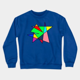 Triangles Design Crewneck Sweatshirt